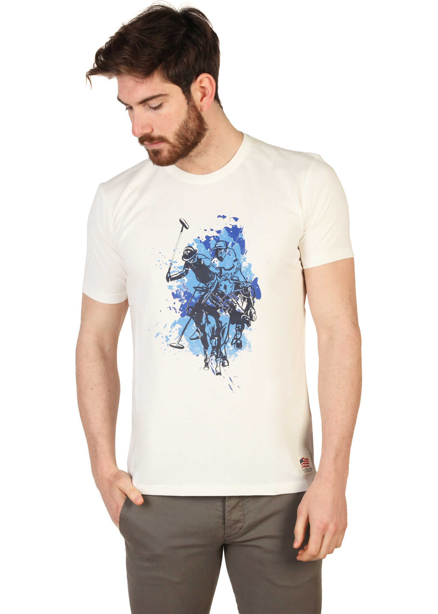 Tricou U.S. POLO ASSN. 43693_49351 White
