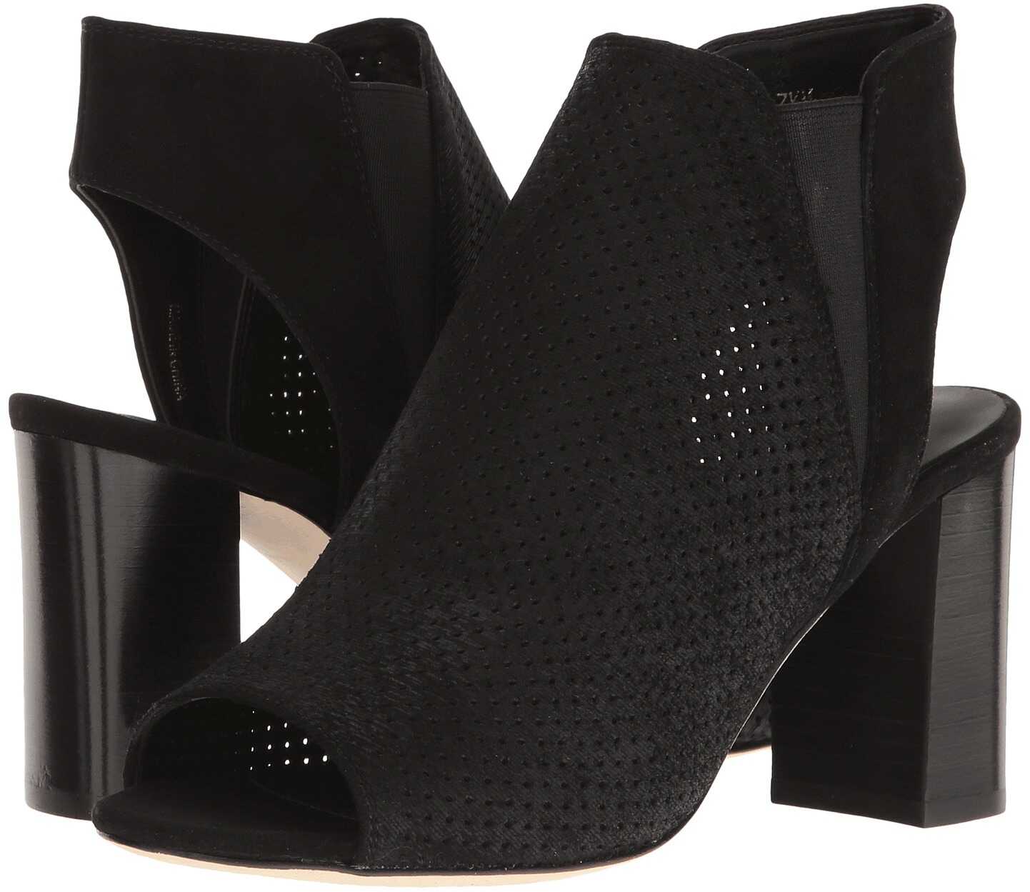 Botina Vaneli Bathild Black Perfed Charm/Black Suede
