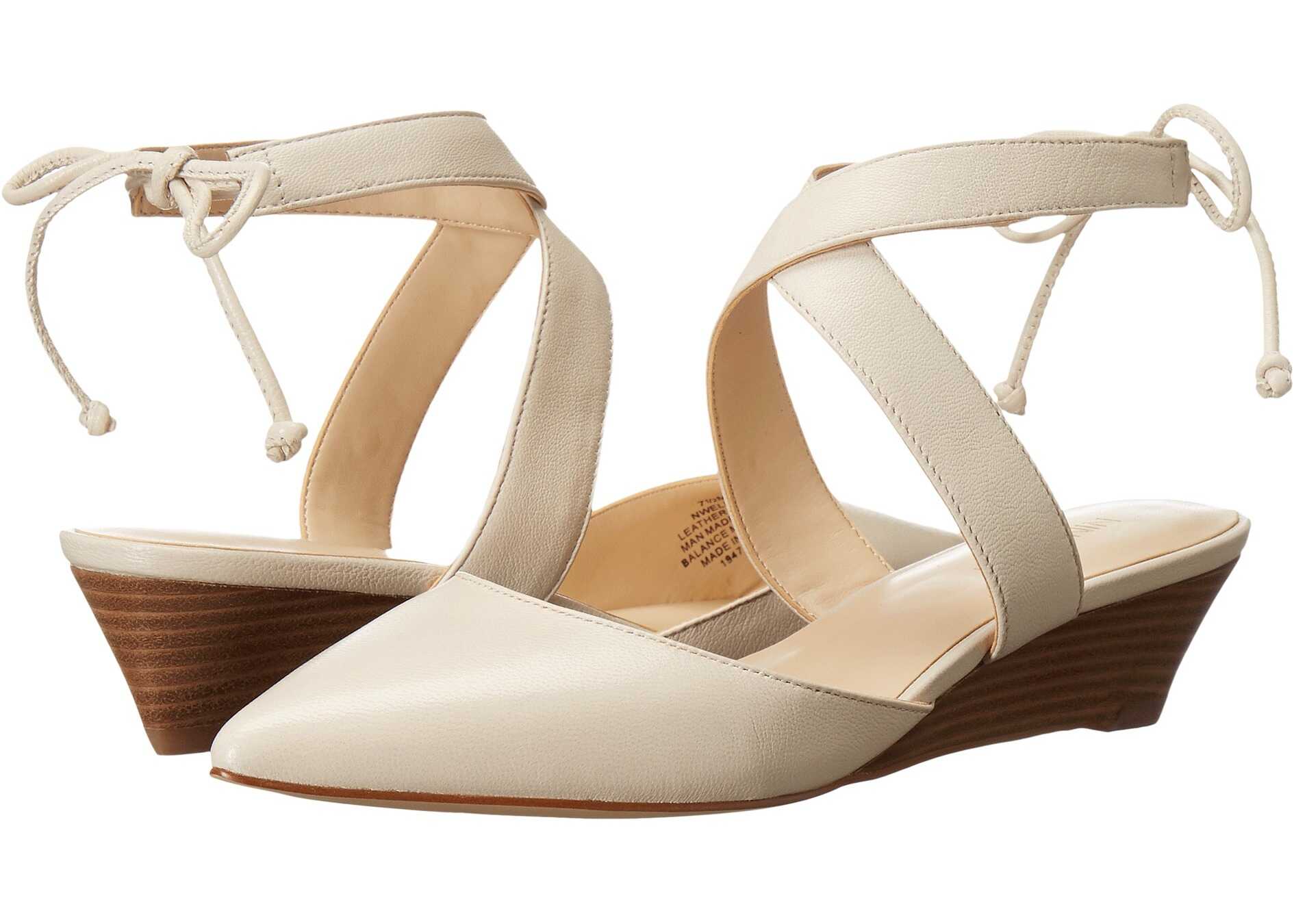 Pantof Nine West Elira Off-White Leather