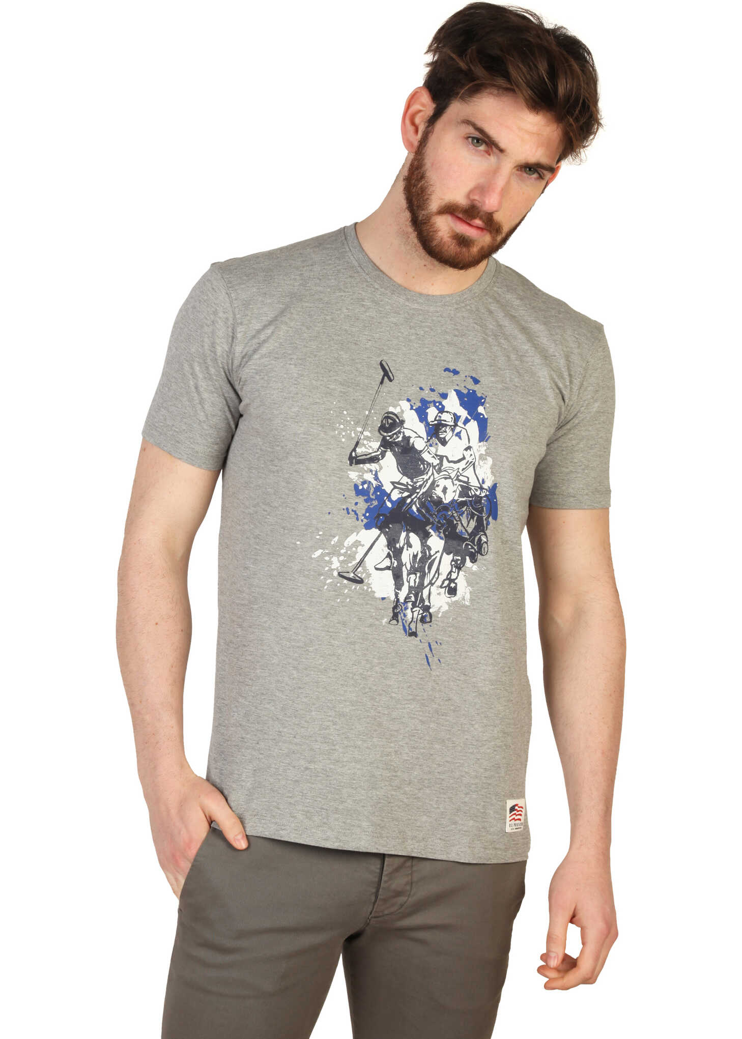 Tricou U.S. POLO ASSN. 43693_49351 Grey
