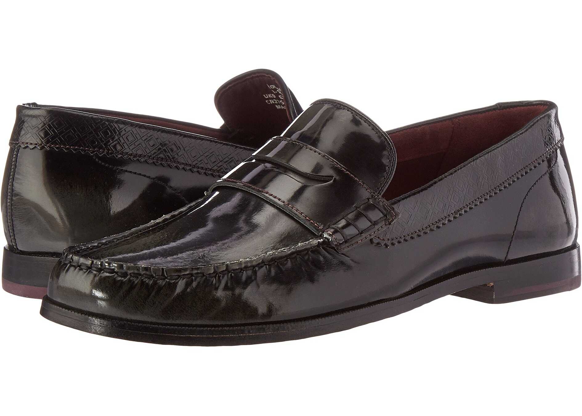 Mocasin Ted Baker Rommeo* Dark Grey Burnished Leather
