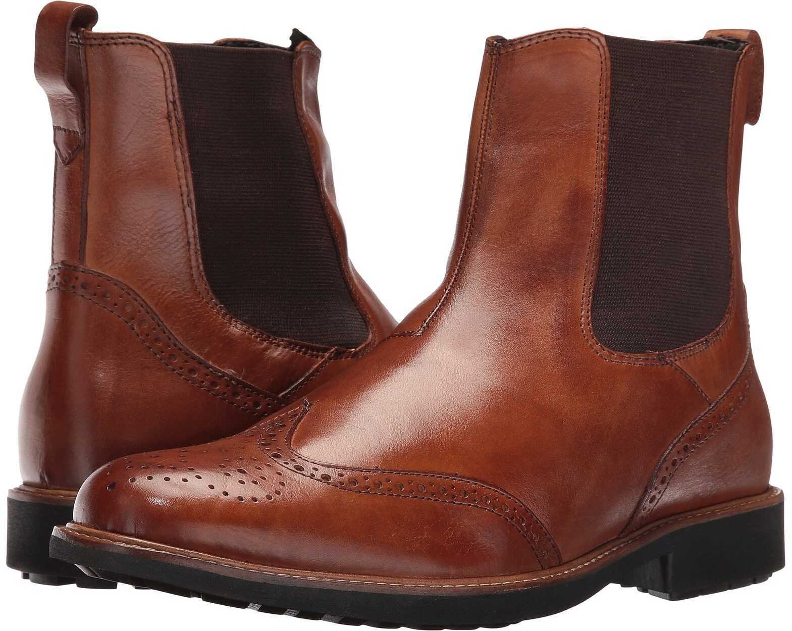 Gheata Massimo Matteo Chelsea Wing Boot Tan