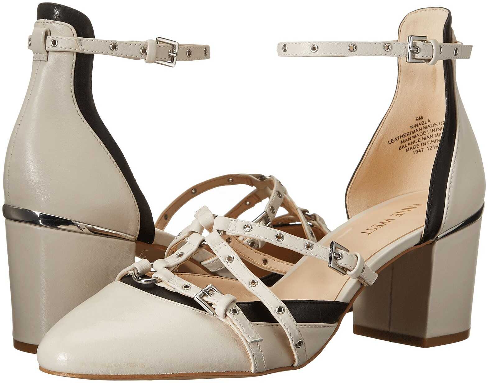 Pantof Nine West Abla Off-White Multi Leather