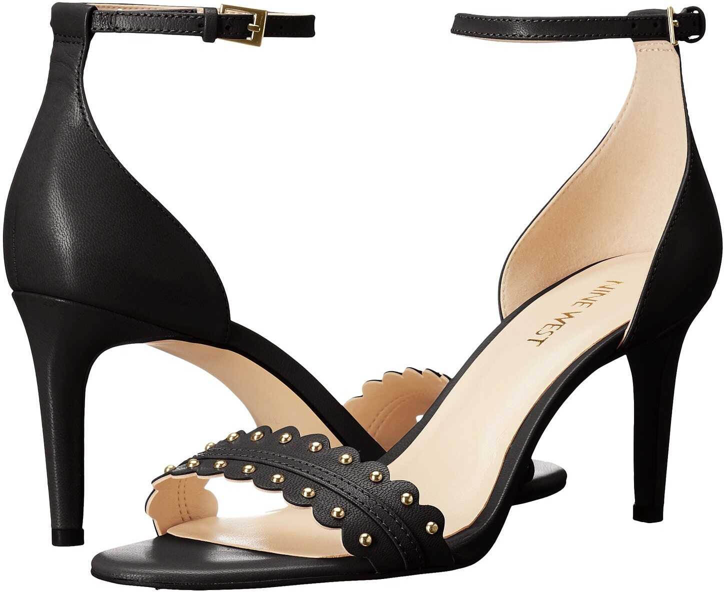 Sandala Nine West Idrina Black Leather