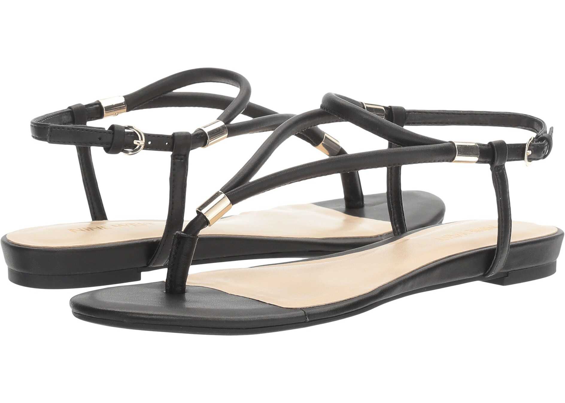 Sandala Nine West Rivers 3 Black Synthetic