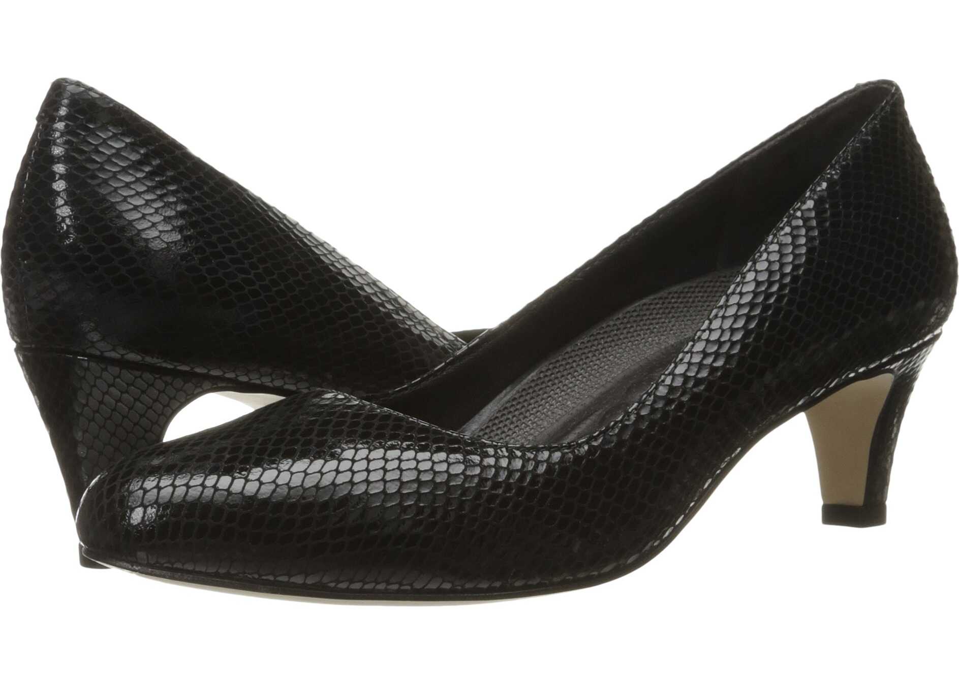 Walking Cradles Joy Black Patent Snake
