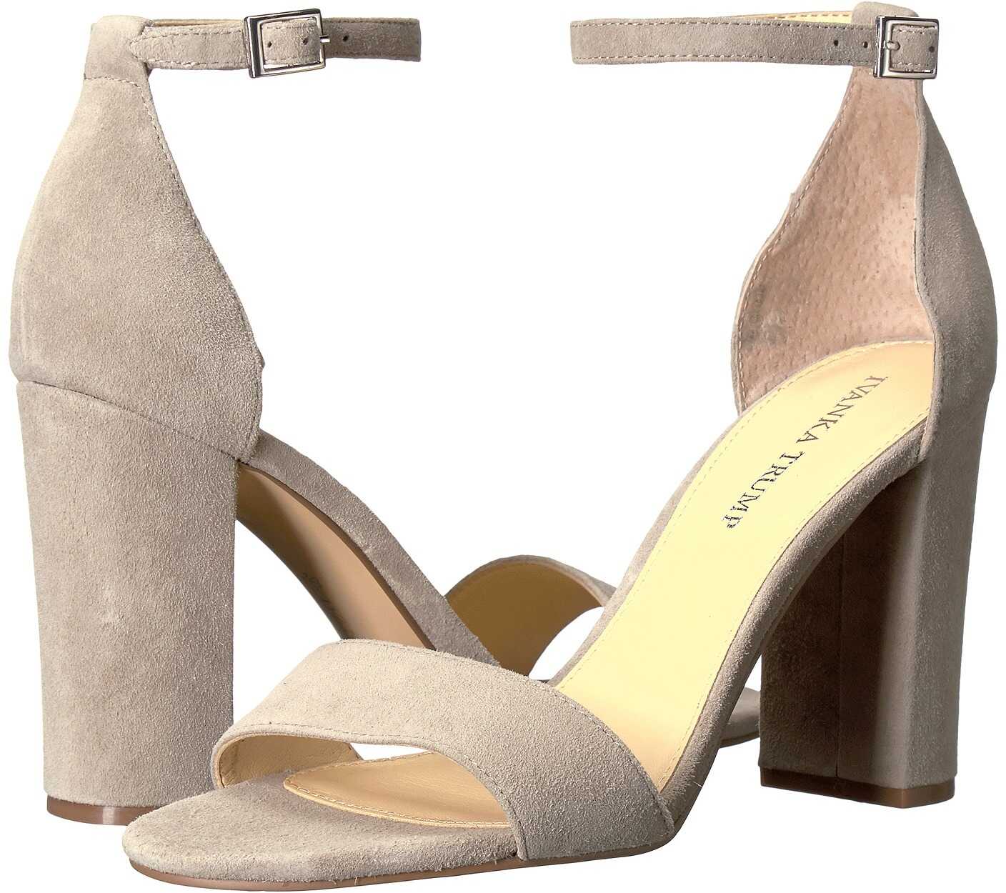 Ivanka Trump Klover Light Mushroom Leather Suede