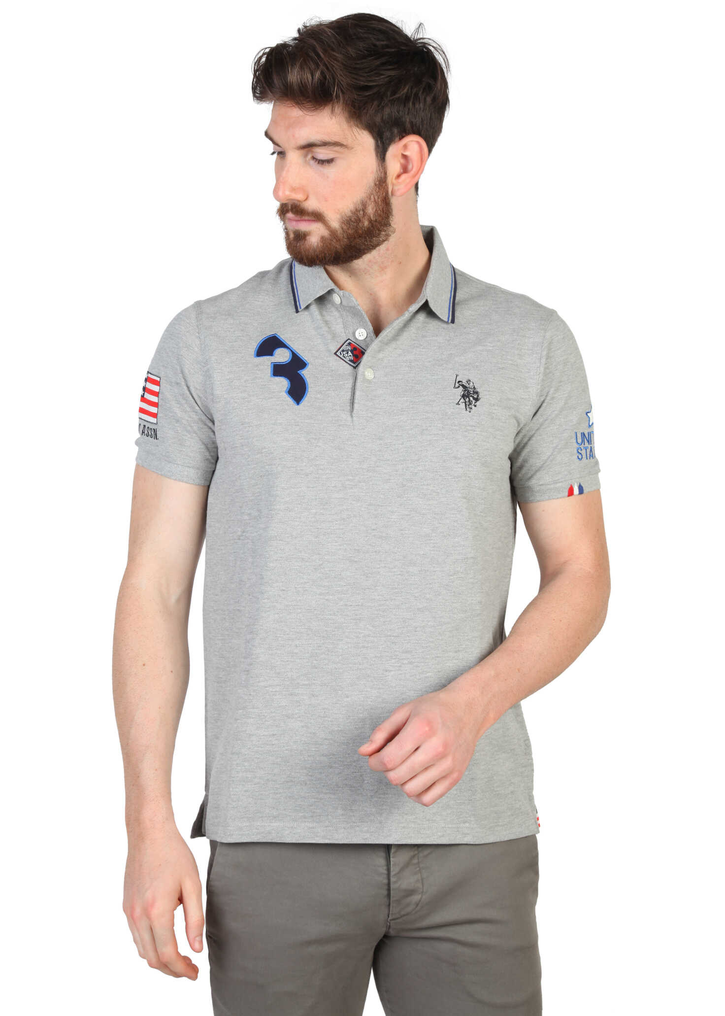 Tricou U.S. POLO ASSN. 42270_41029 Grey