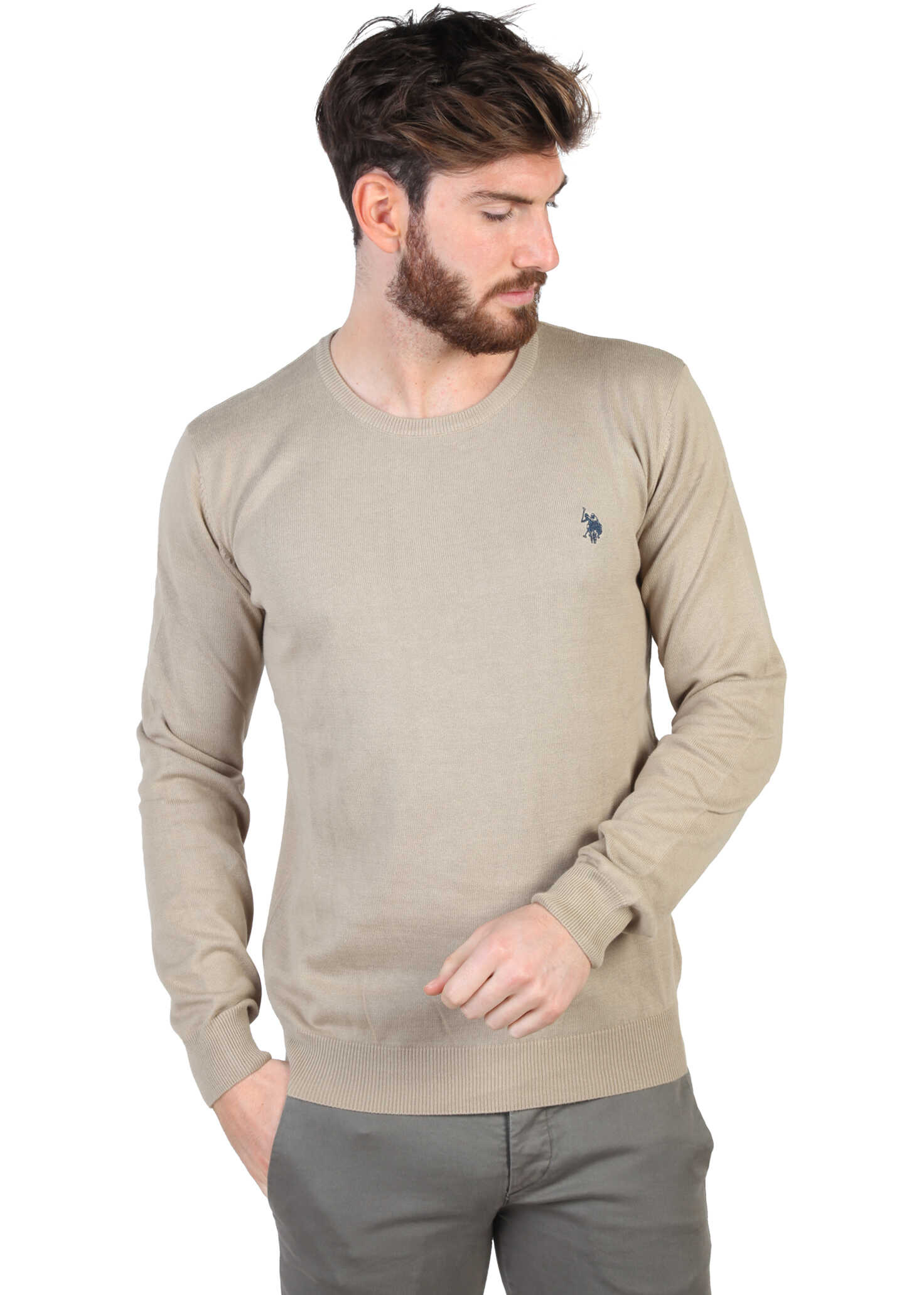 Pulover U.S. POLO ASSN. 42352_50357 Brown