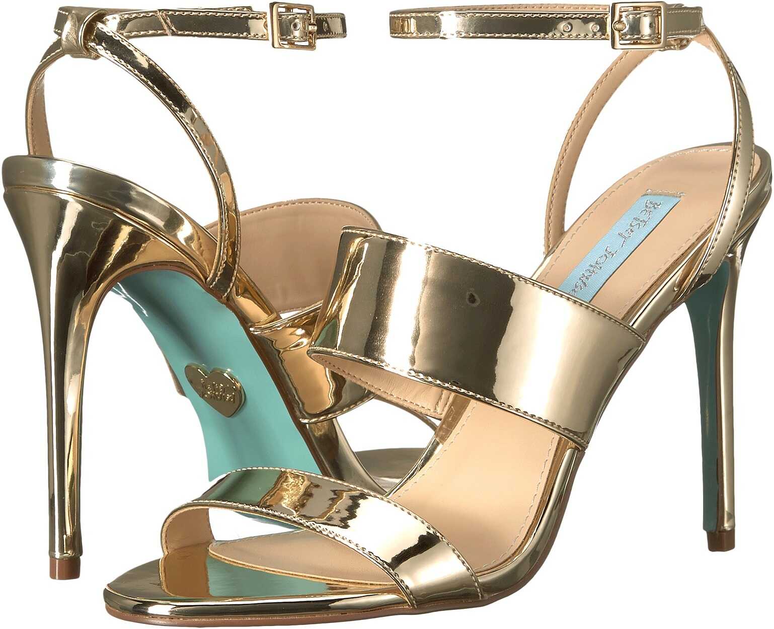 Sandala Blue by Betsey Johnson Jenna Gold Foil