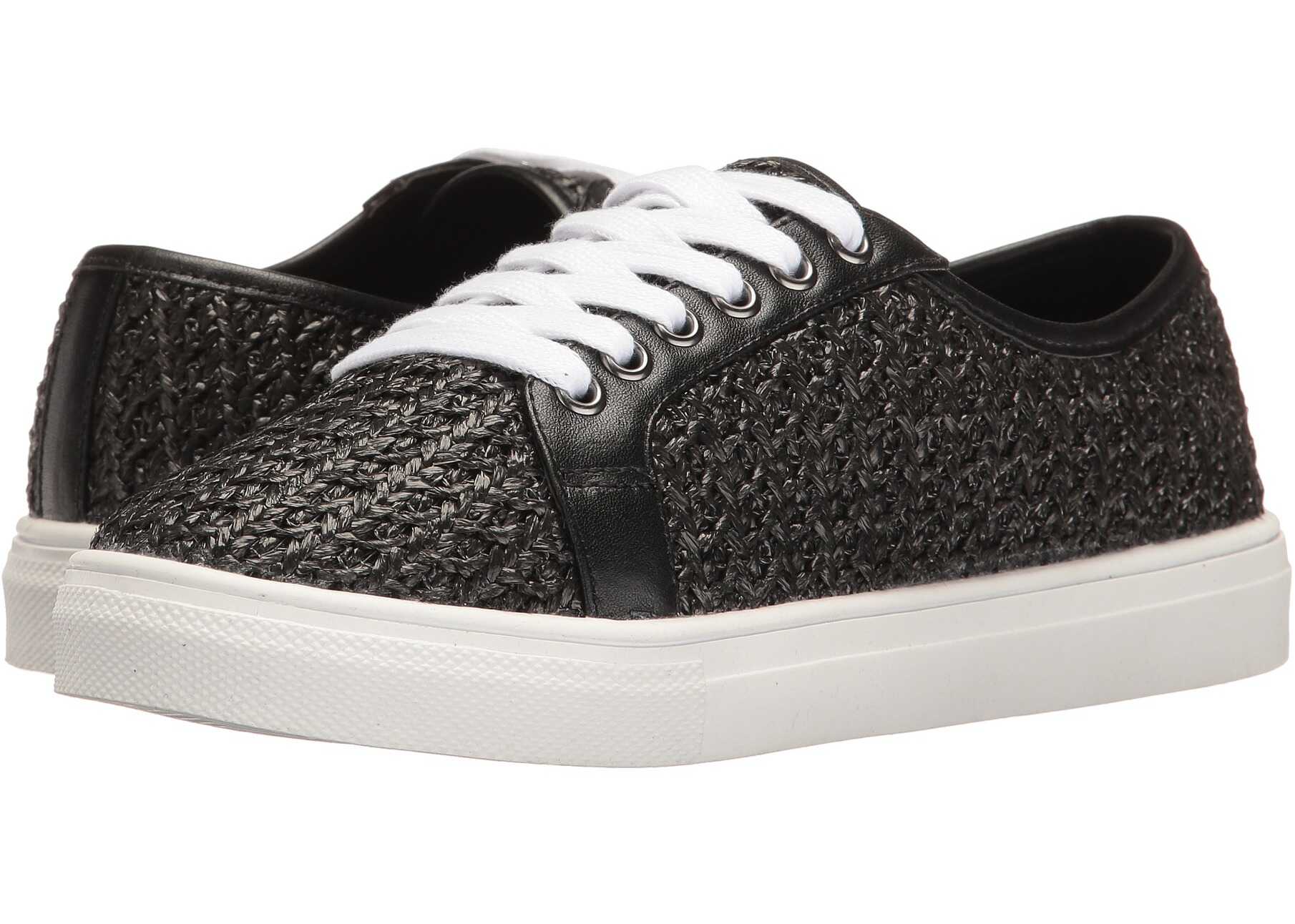 Tahari Gene Black Raffia/Calf