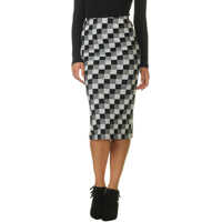 Fuste Women's Midi Skirt With Print Femei