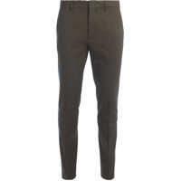 Pantaloni Kaki Cotton Trousers With Colored Band Barbati