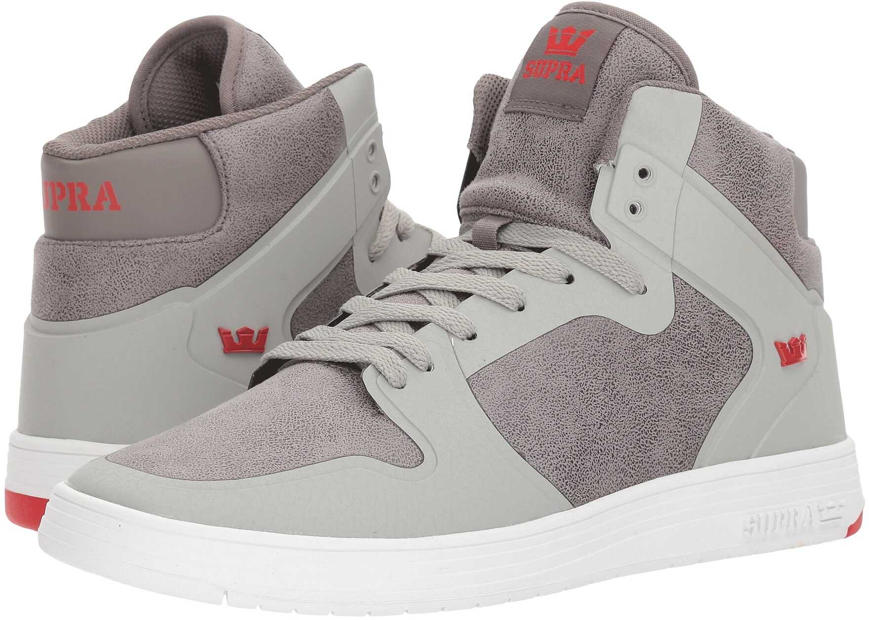 Tenis Supra Vaider 2.0 Ghost Grey/Red/White