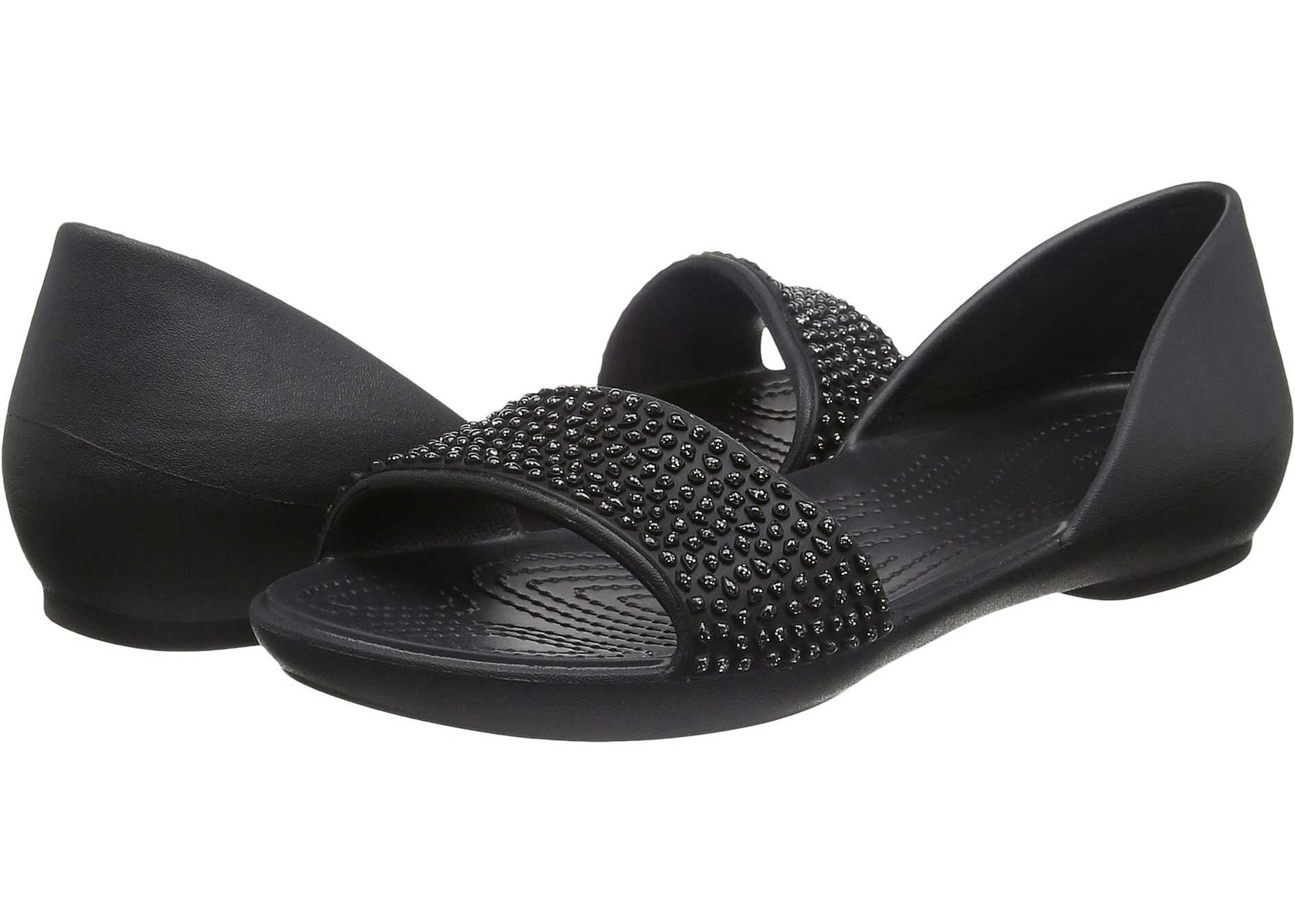 Sandala Crocs Lina Embellished Dorsay Black/Black