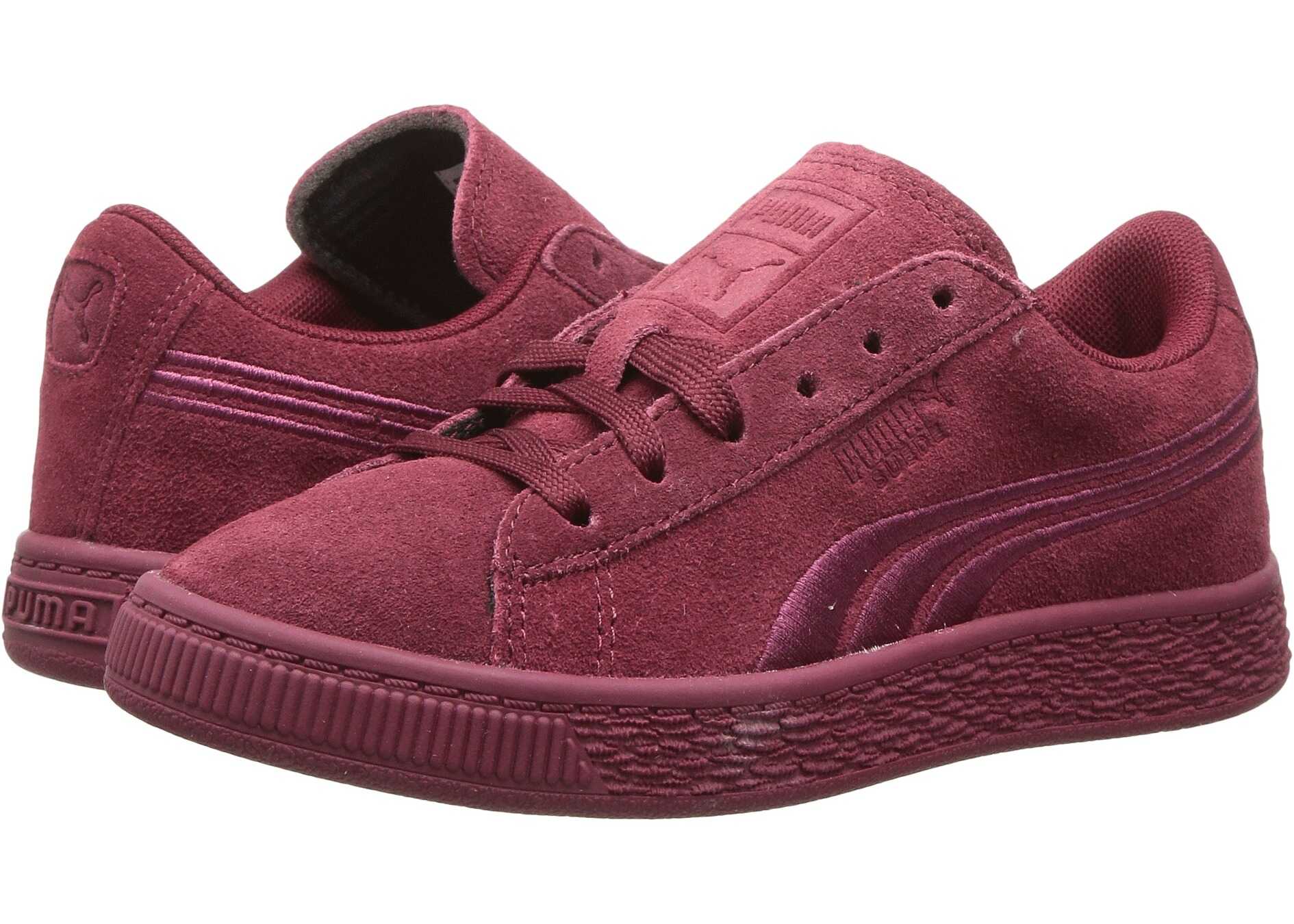 Tenis Puma Kids Suede Classic Badge PS (Little Kid/Big Kid) Cabaret