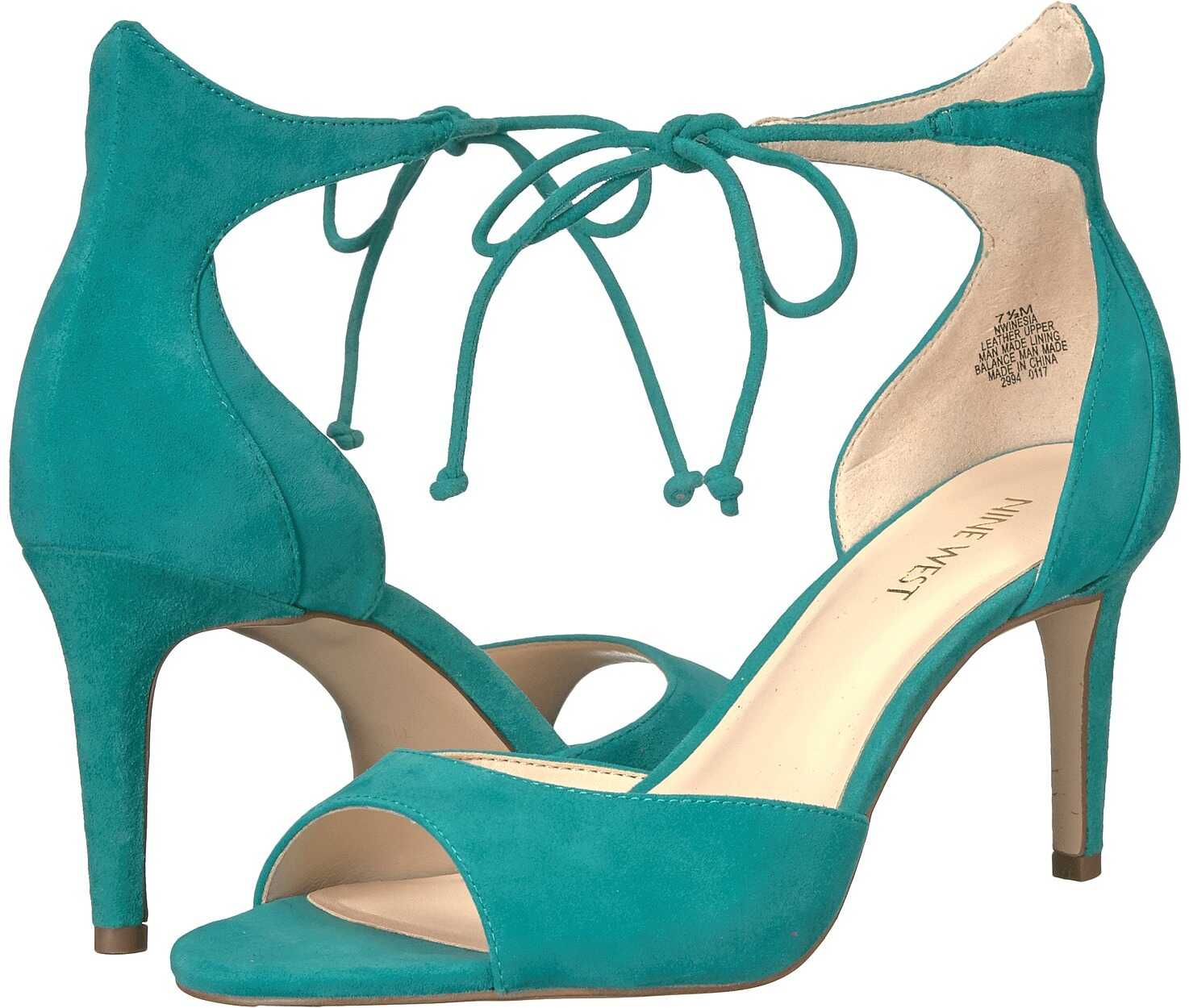 Pantof Nine West Inesia Dark Turquoise Suede