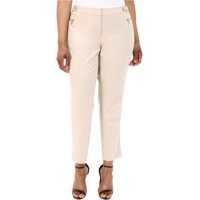 Pantaloni Plus Size Straight Pants w/ Buckle & Zip* Femei