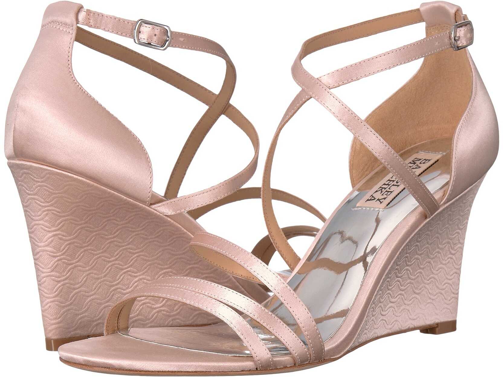 Sandala Badgley Mischka Bonanza Light Pink Satin
