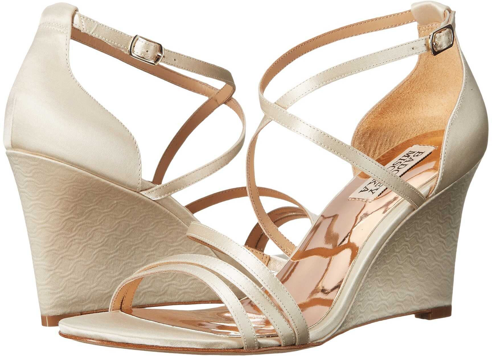 Sandala Badgley Mischka Bonanza Ivory Satin
