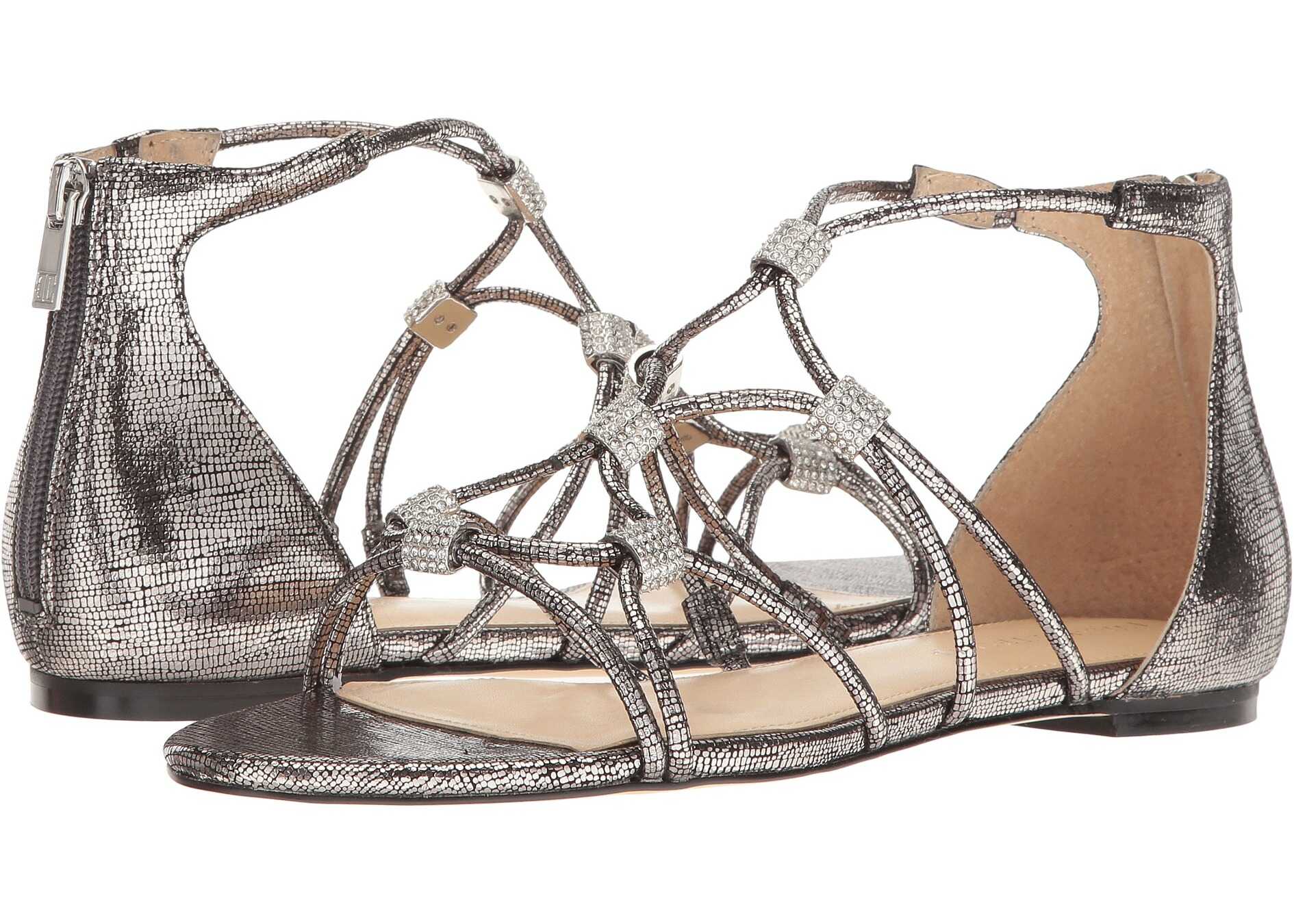 Sandala Ivanka Trump Chaley2 Pewter Foil Mini Lizard
