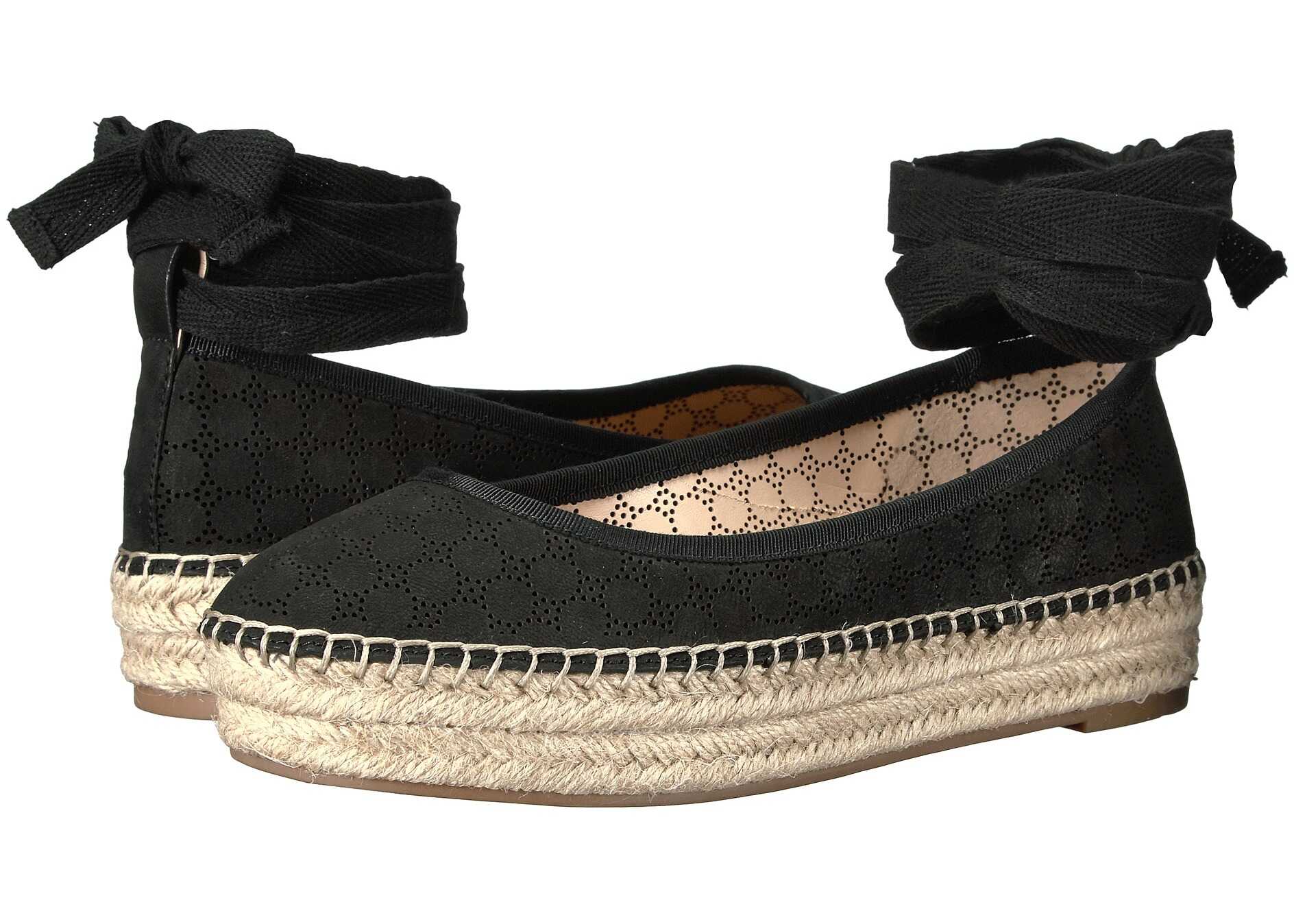 Espadrila Jessica Simpson Mikaela Black Elko Nubuck Perforated