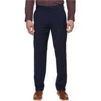 Pantaloni Solid with Dual Action Straight Fit Pants Barbati