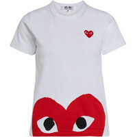 Tricouri White T-Shirt With Red Heart* Femei