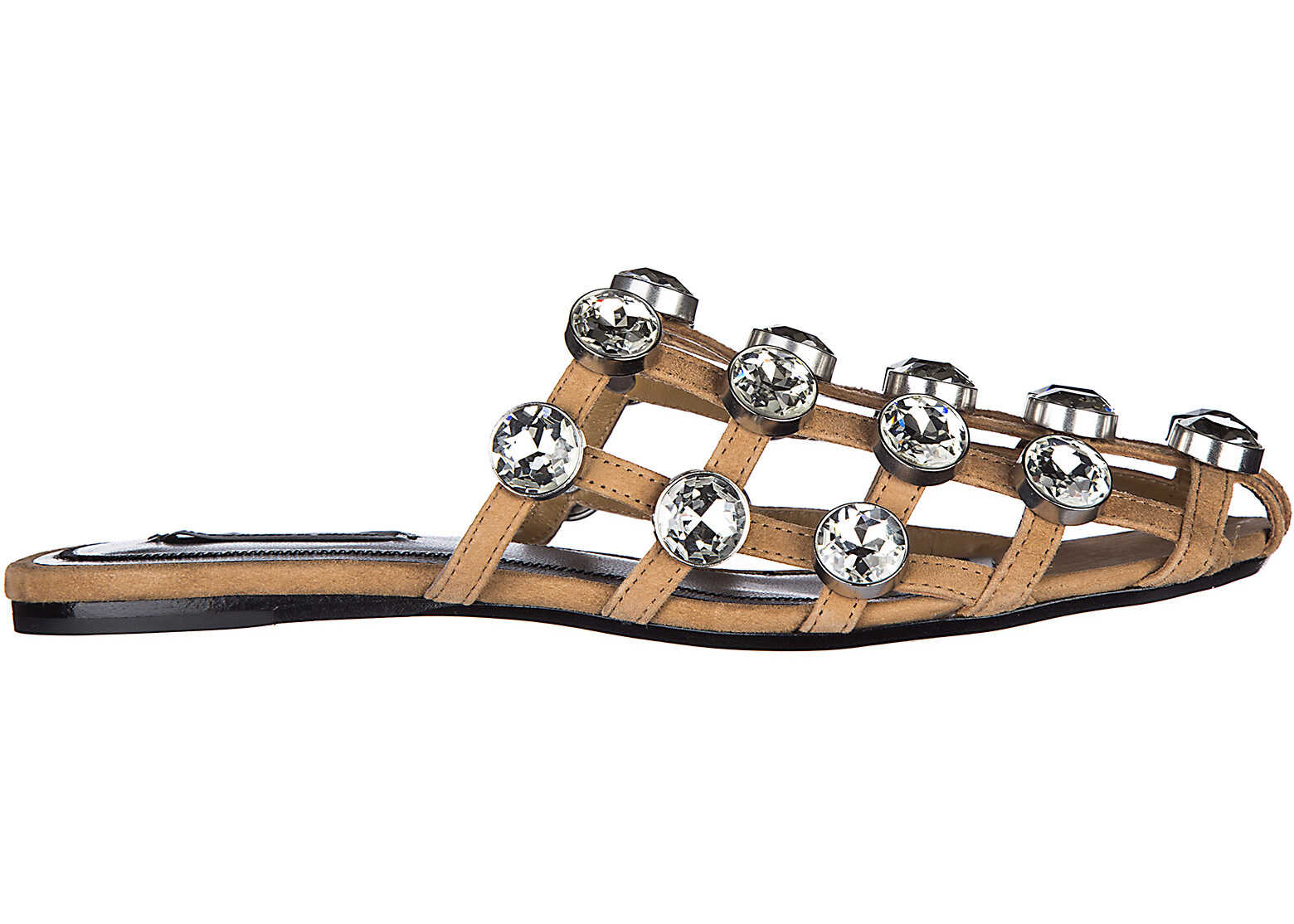 Slap Alexander Wang Jeweled Amelia Beige