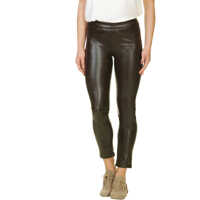 Colanti Women S Burgundy Faux Leather Leggings Femei