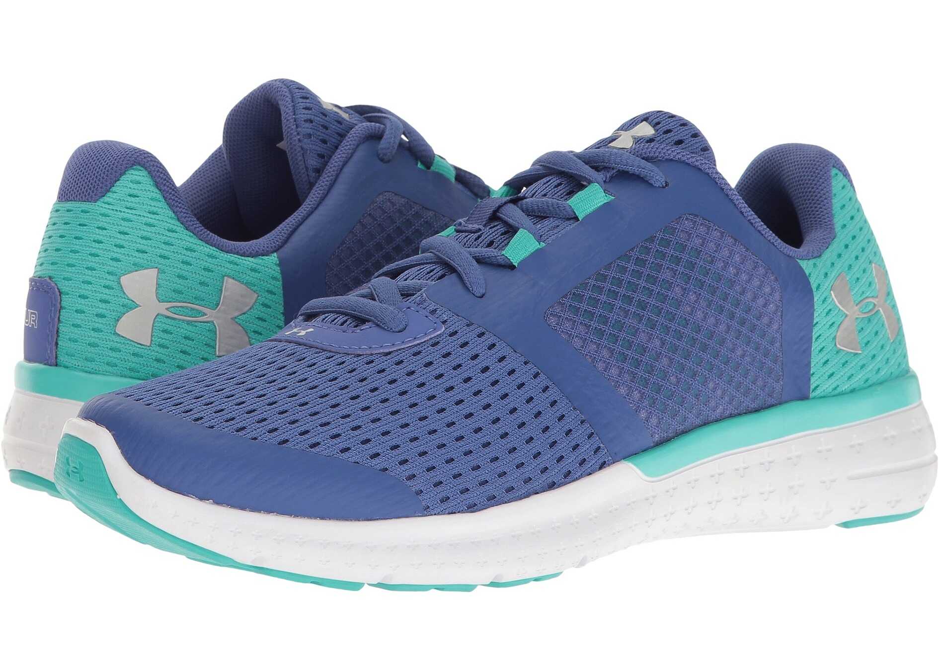 Tenis Under Armour Kids UA Micro Fuel RN (Big Kid) Deep Periwinkle/Skylight/Metallic Silver