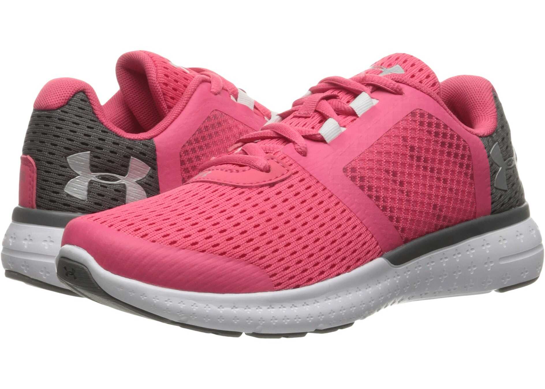 Tenis Under Armour Kids UA Micro Fuel RN (Big Kid) Gala/White/Metallic Silver
