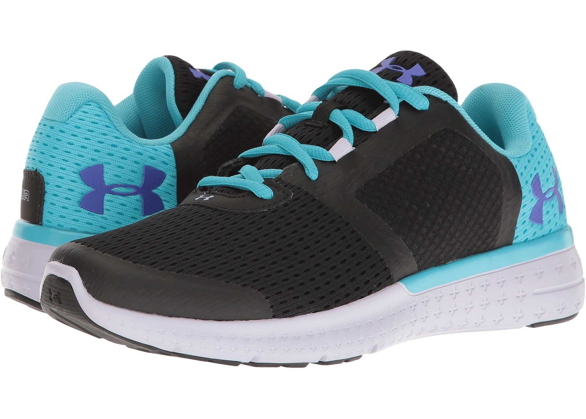 Tenis Under Armour Kids UA Micro Fuel RN (Big Kid) Black/Lavender Ice/Purple Chic