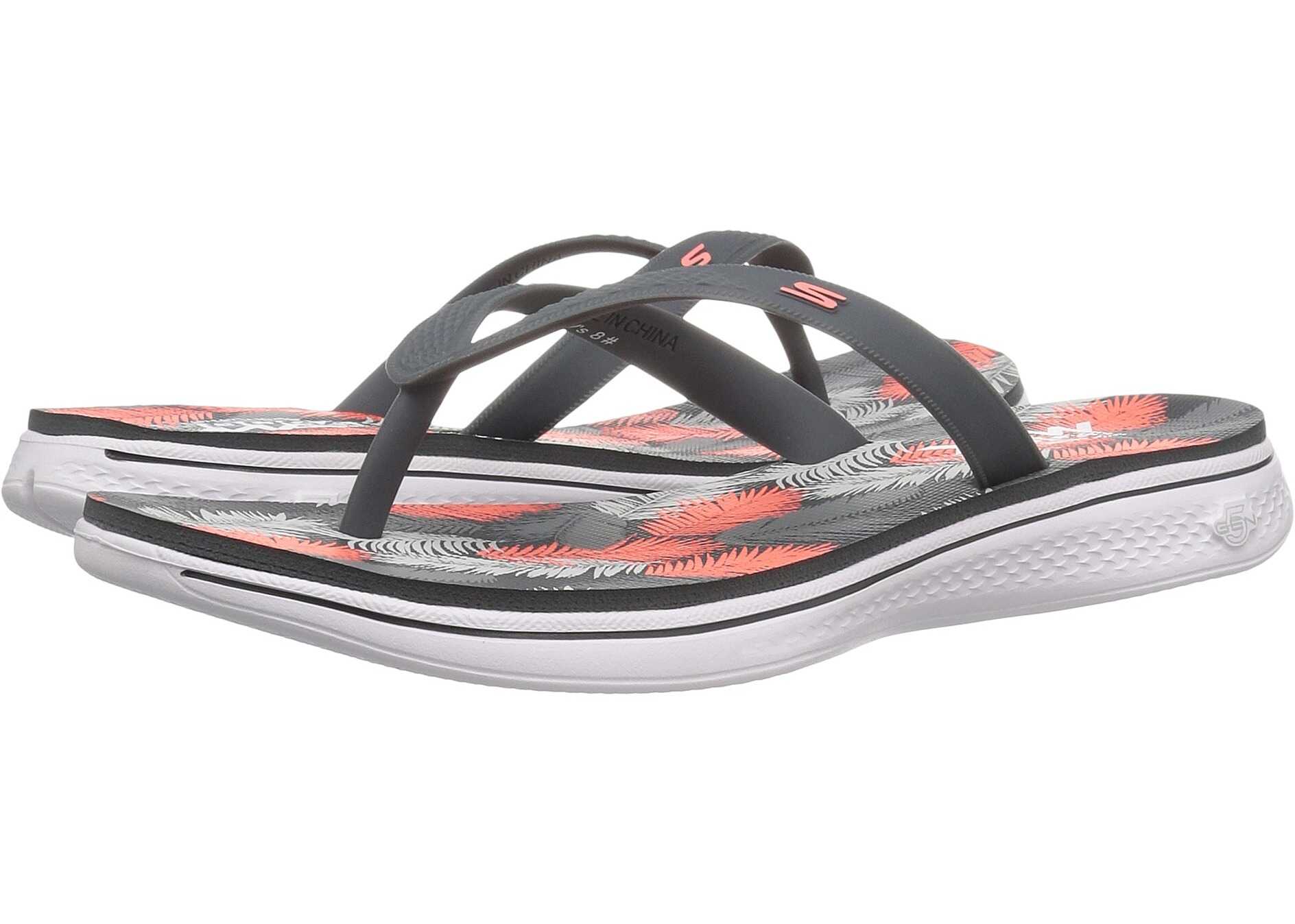 Sandala SKECHERS Performance H2 Goga Charcoal/Coral