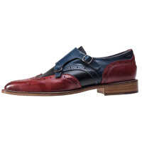 Pantofi Curtis Monk Brogues In Navy Black Red* Barbati