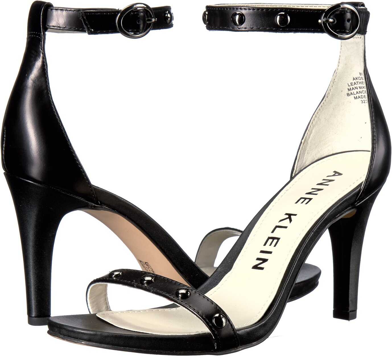 Sandala Anne Klein Ossana Black Leather