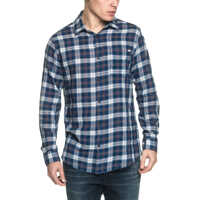 Camasi Granby Men's Blue Plaid Shirt Barbati