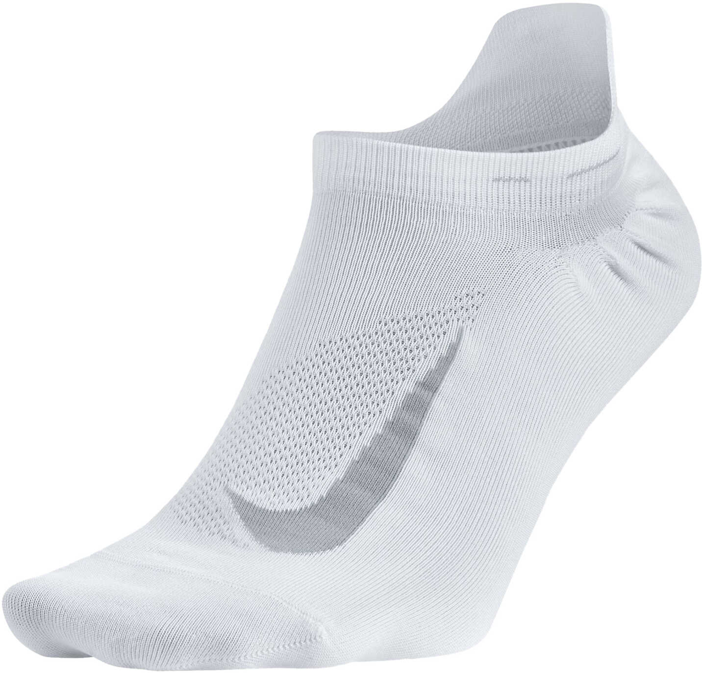 Soseta Nike Nike Elite Lightweight No Show Running Sock White-Wolf Grey