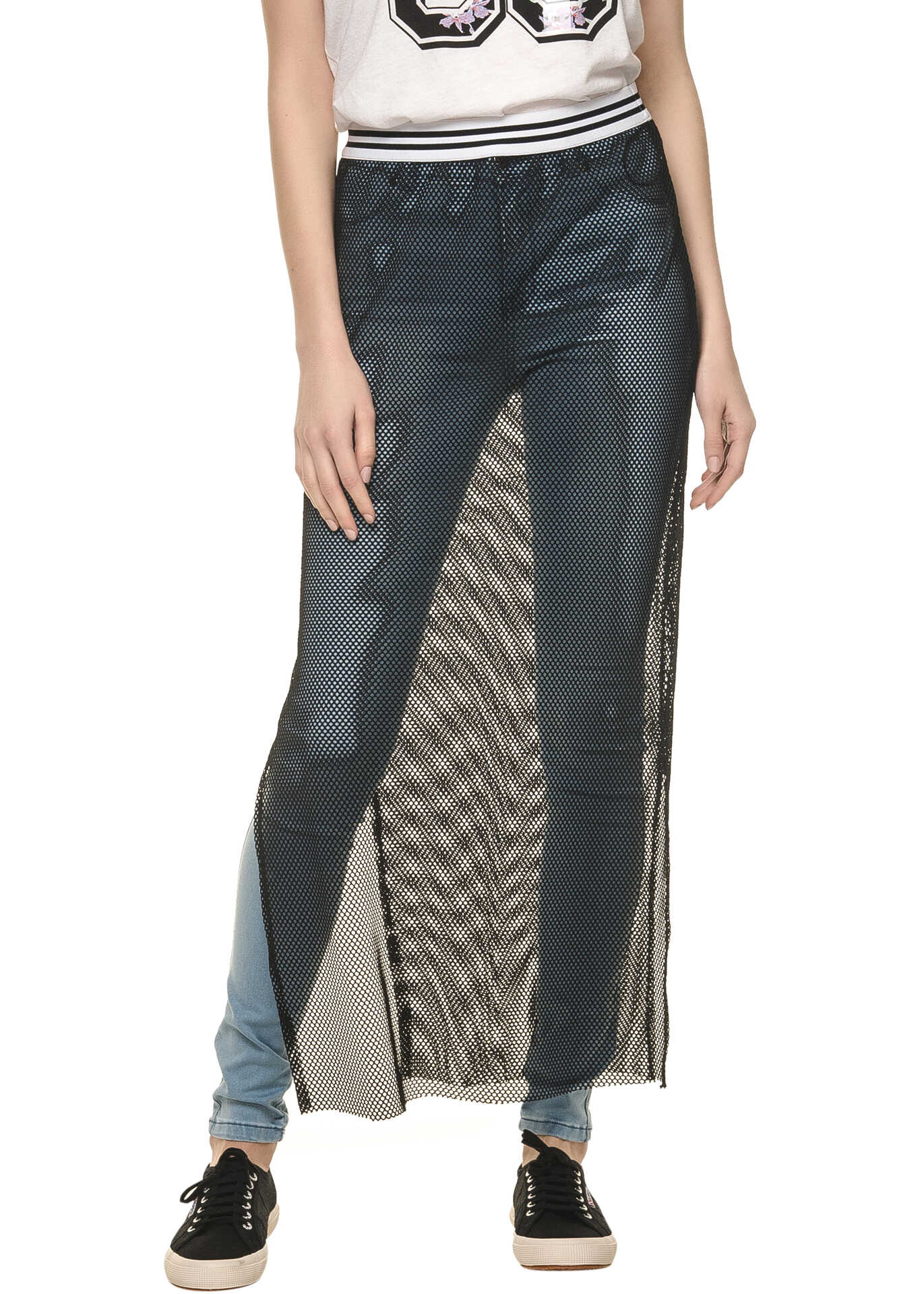 Fusta Glamorous Women's Black Mesh Skirt Black