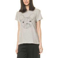 Tricouri Sublevel Women S Blue T Shirt With Embroidery Femei