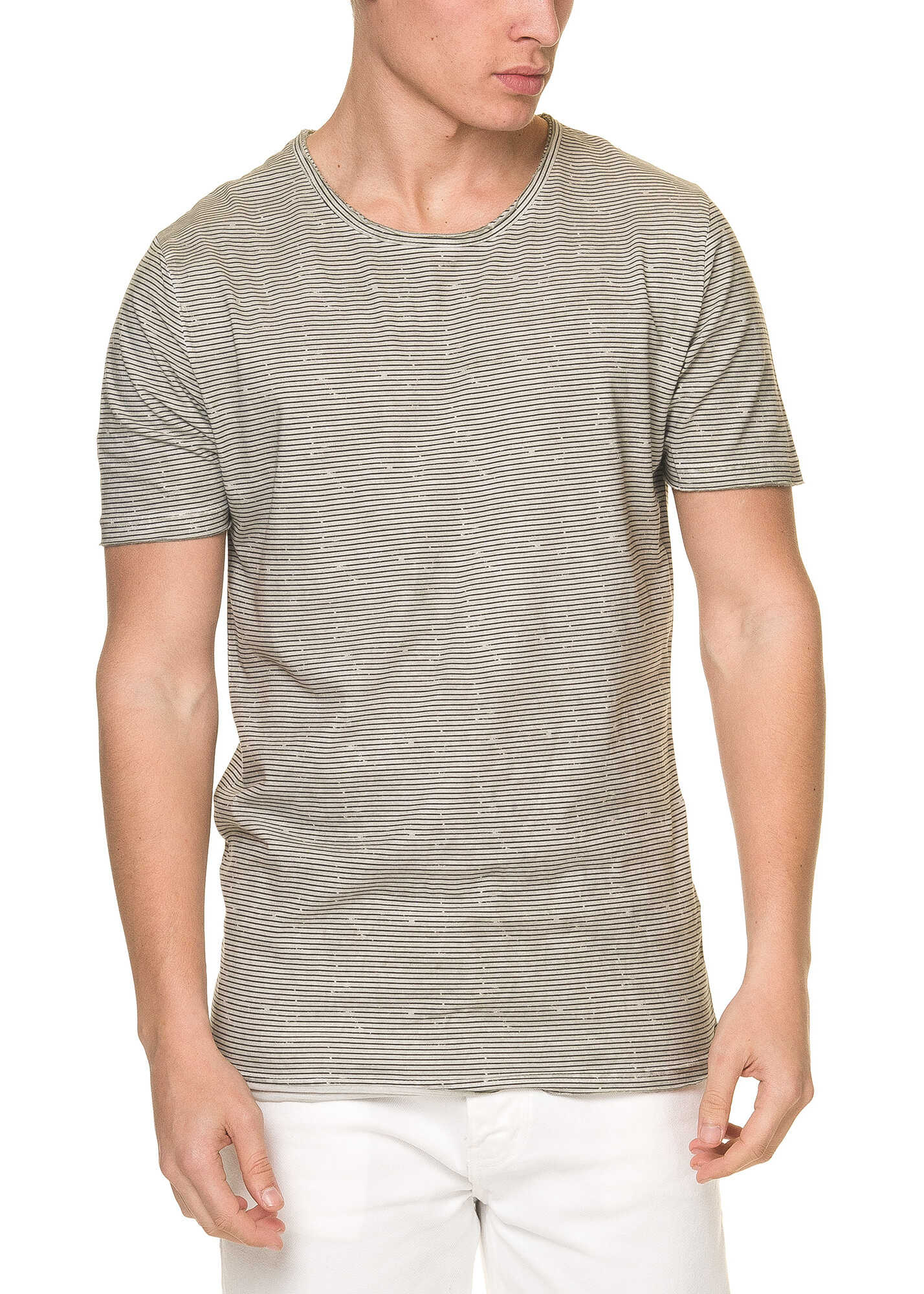Tricou SUBLEVEL Men's Light Grey Melange T Shirt Light Grey