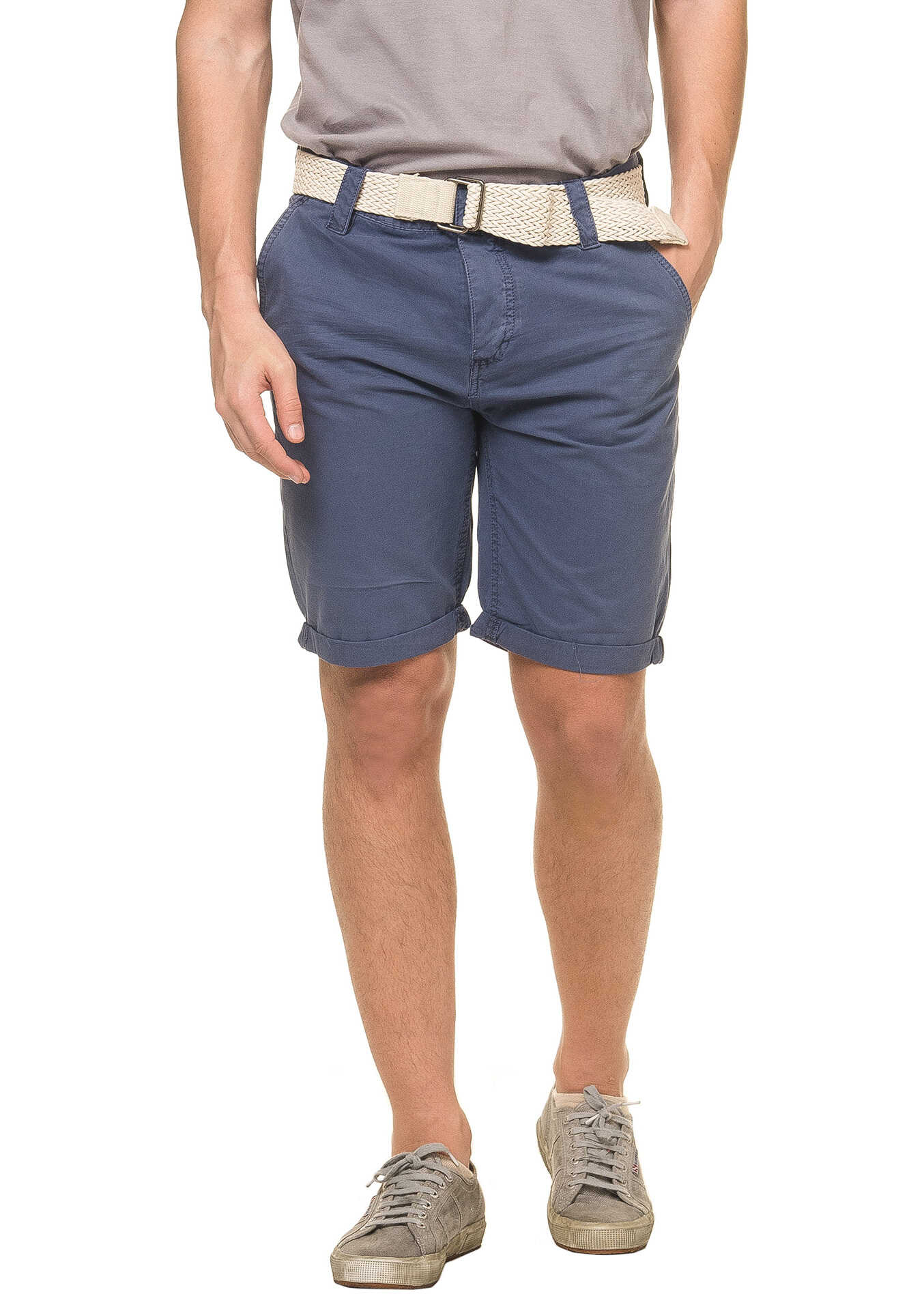 Pantalon Urban Surface Men's Bermuda Shorts In Blue Color Middle Blue