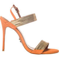 Sandale Nobuck Women's Leather Gold Sandals Femei