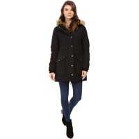 Geci de Puf Levi's® Poly/Artic Full Length Filled Parka with Fur Trim On Hood and Front Panels