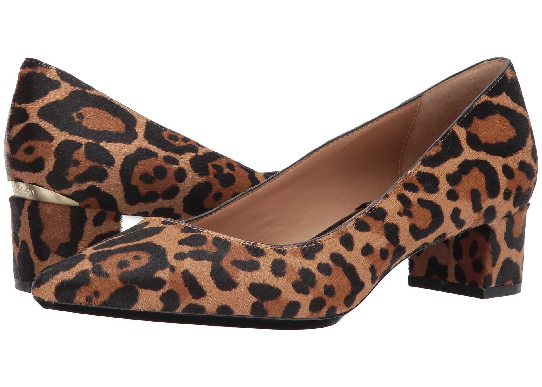 Pantof Calvin Klein Genoveva Pump Natural Winter Leopard Haircalf