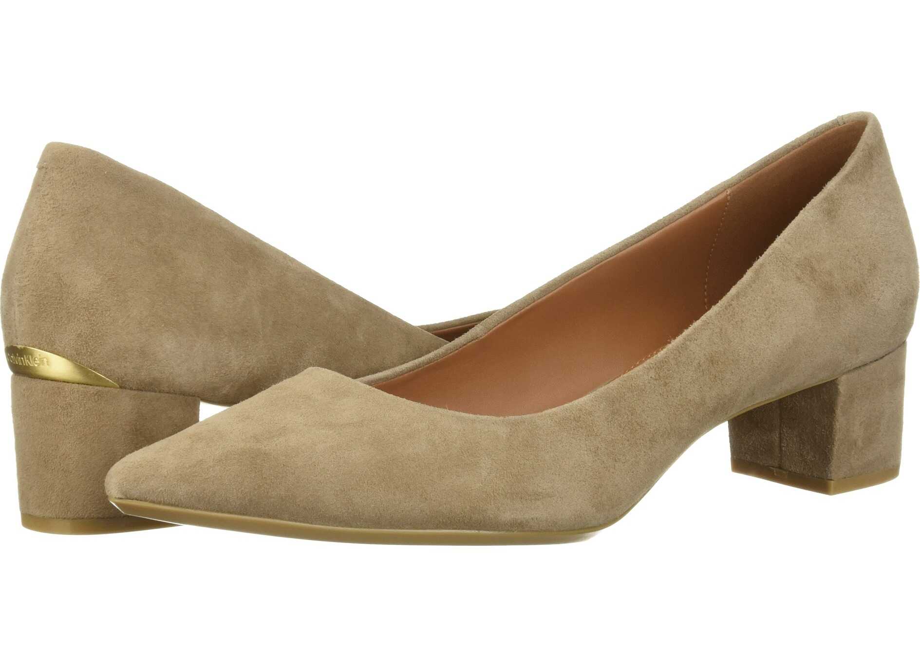 Pantof Calvin Klein Genoveva Pump Tobacco Leather/Suede