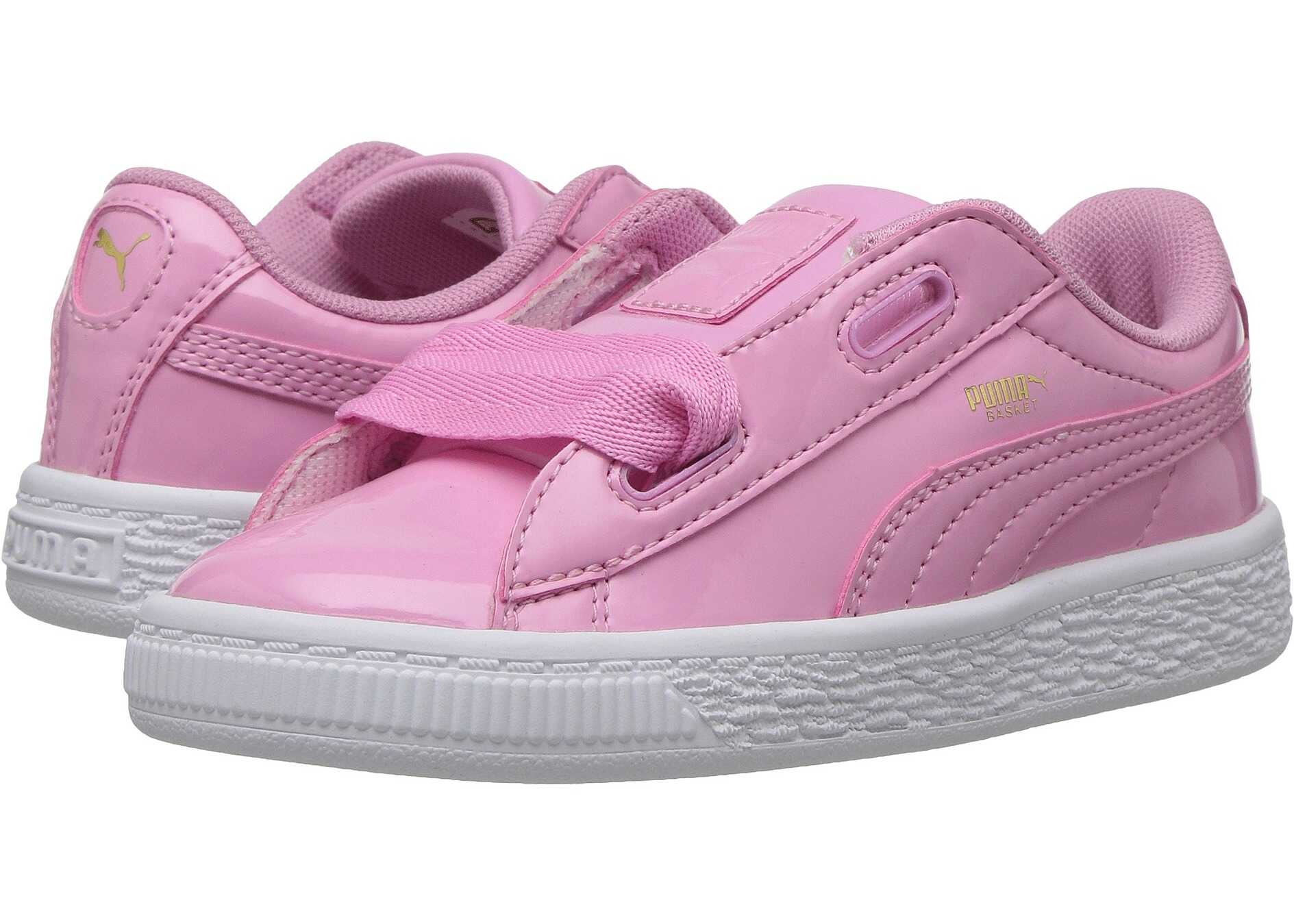Tenis Puma Kids Basket Heart Patent (Toddler) Prism Pink/Prism Pink