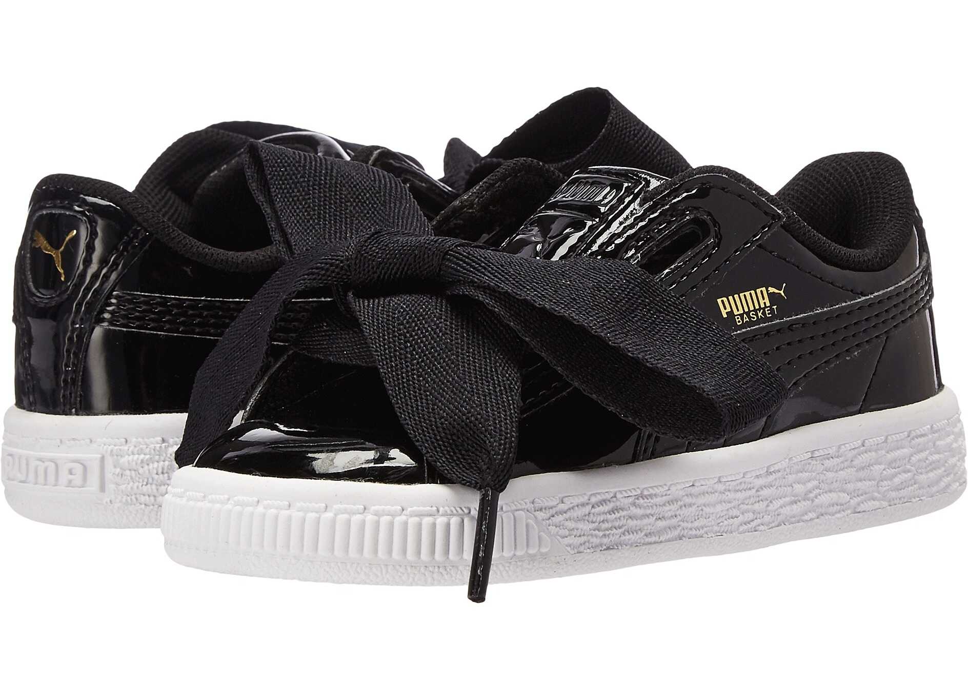 Puma Kids Basket Heart Patent (Toddler) Puma Black/Puma Black