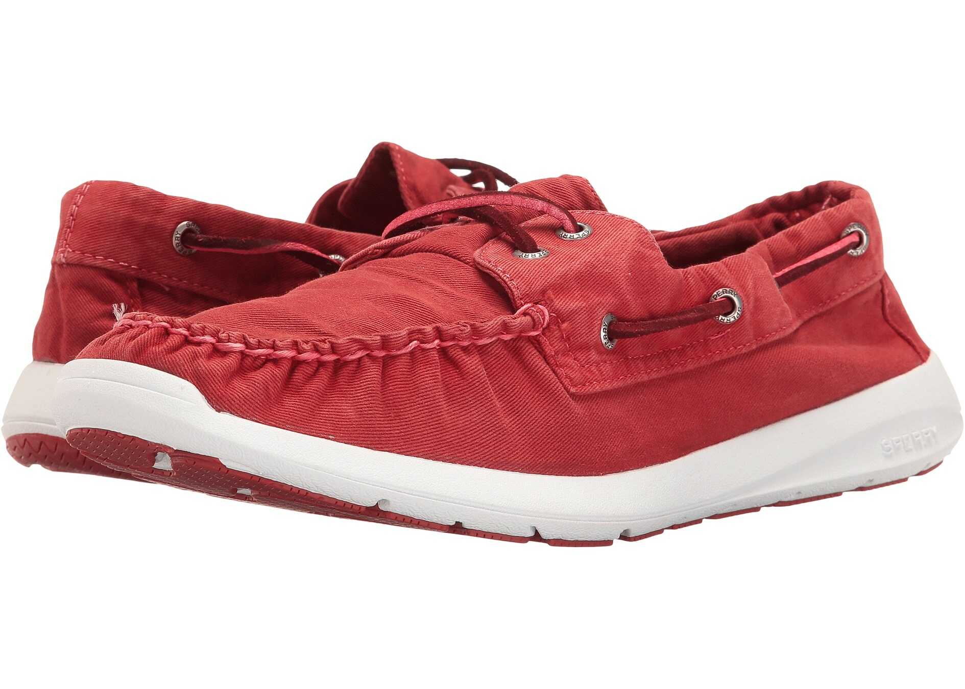 Pantof Sperry Top-Sider Sojourn Washed Canvas 2-Eye Red