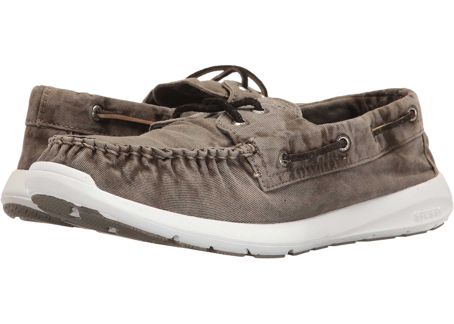 Pantof Sperry Top-Sider Sojourn Washed Canvas 2-Eye Grey